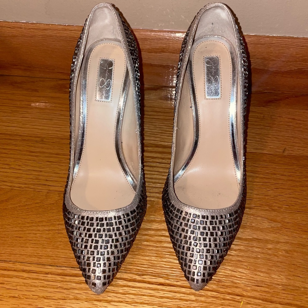 Jessica Simpson Rhinestone Heels - Size 9